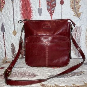 Y2K Relic oxblood satchel purse